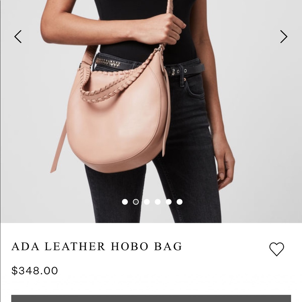 All Saints Ada Leather Hobo Bag